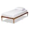 Baxton Studio Iseline Modern and Contemporary Walnut Brown Finished Wood Twin Size Platform Bed Frame 183-11176-Zoro - alternate 5